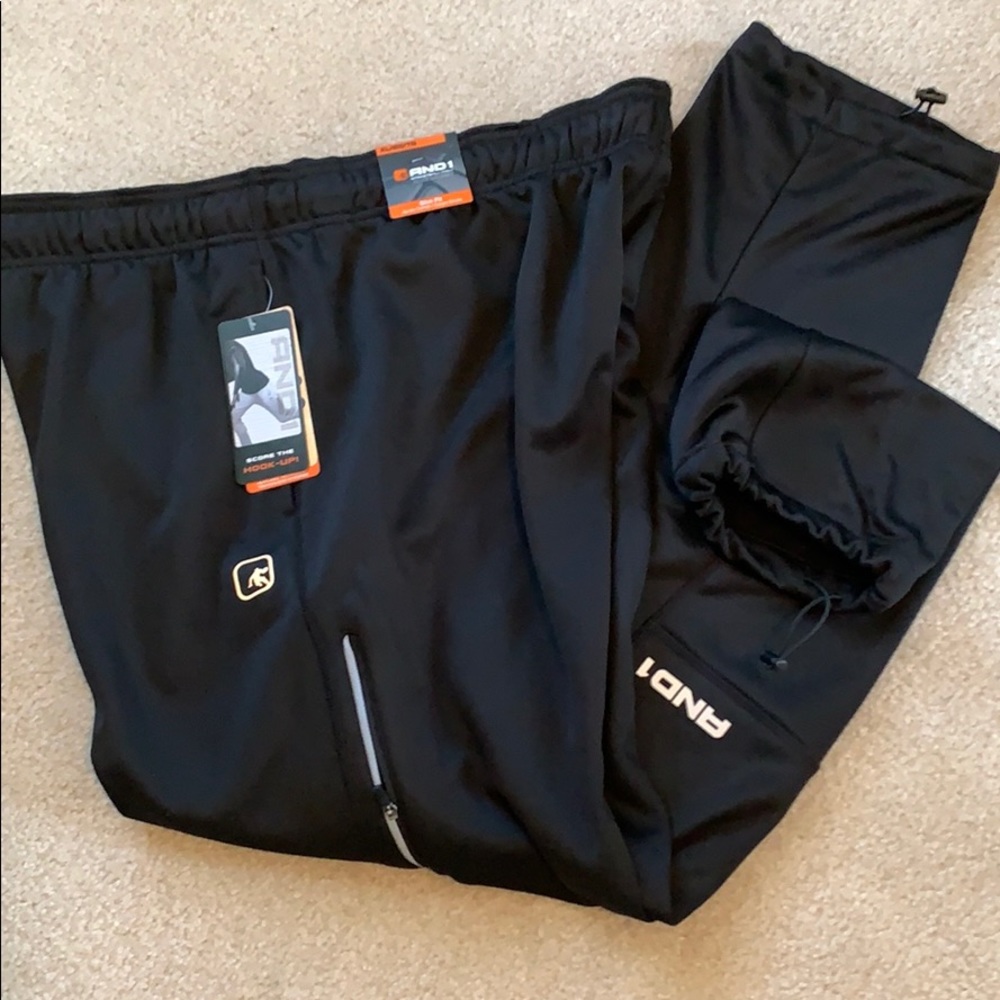 And1 mens athletic pants XL NWT